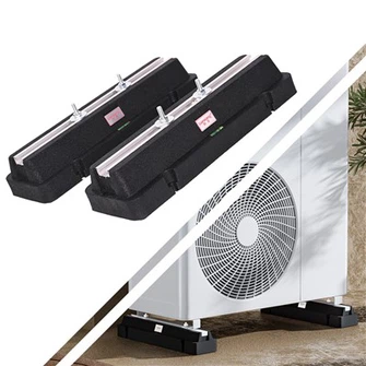 500 mm proti vibrácia gumový gumový gumový ac stojan na stojan na nohu